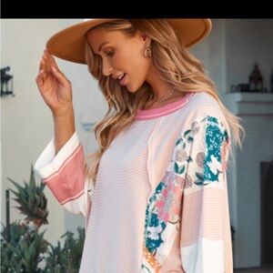 Casual round neck top